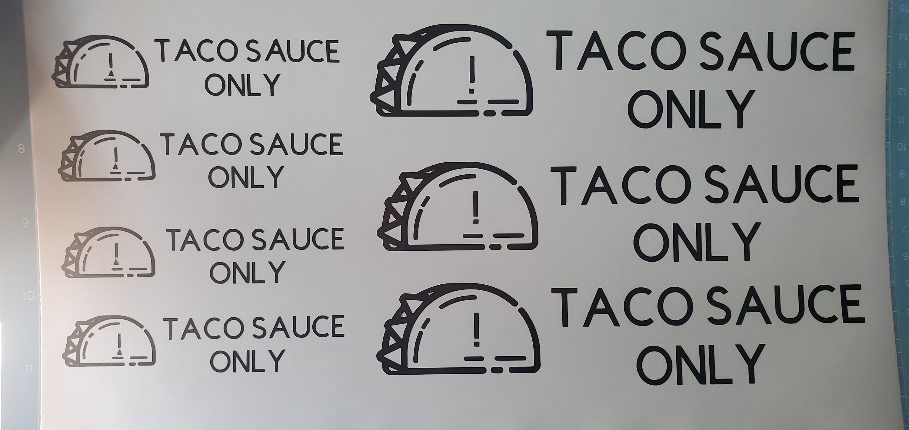 Toyota Taco Sauce Only Decal Etsy