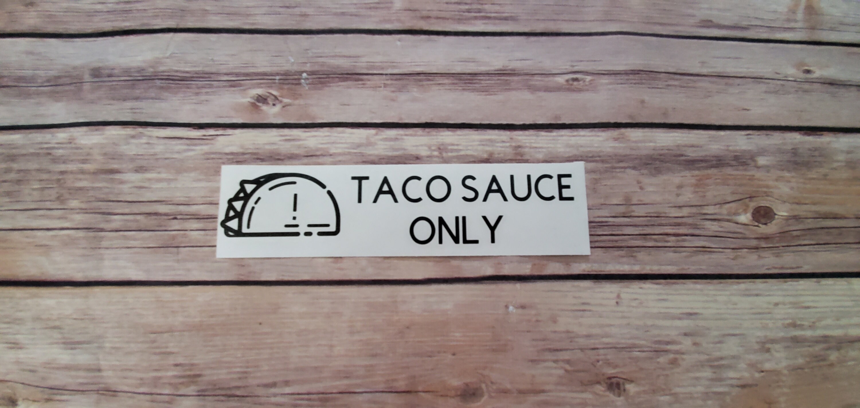 Toyota Taco Sauce Only Decal Etsy
