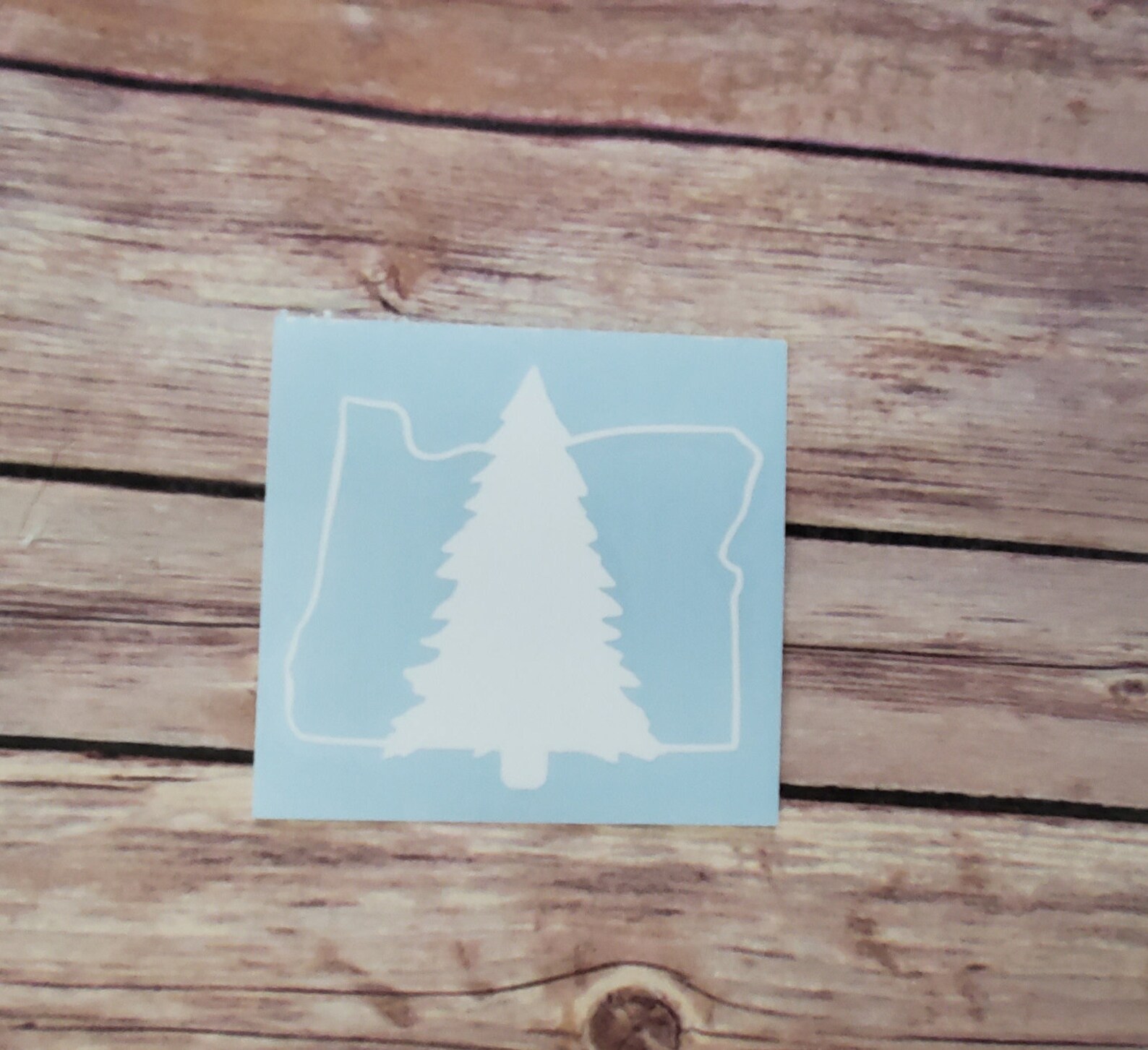 Oregon Outline With Tree Decal Sticker - Etsy