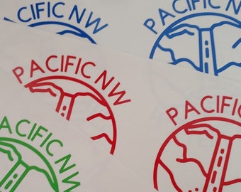 Pacific NW Waterfalls Sticker