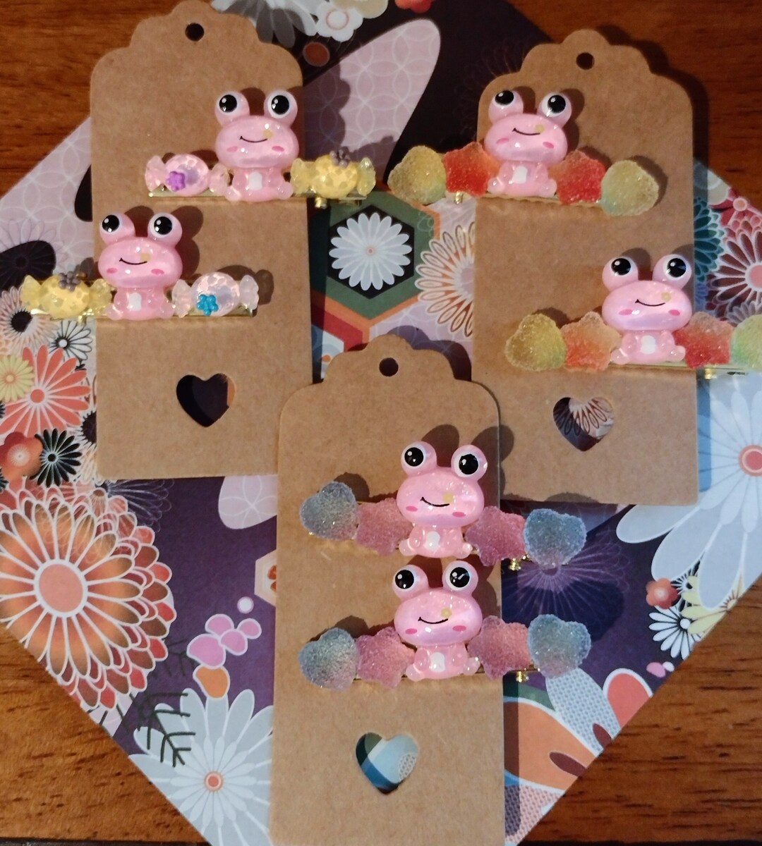 Colorful Frog Hair Clips/ Candy Hair Clips/ Frog Lover Etsy