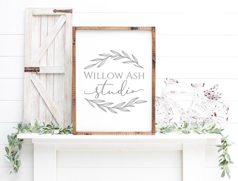 Wood Sign Mockup 18x24 Mockup Farmhouse Mockup Wood Frame ...