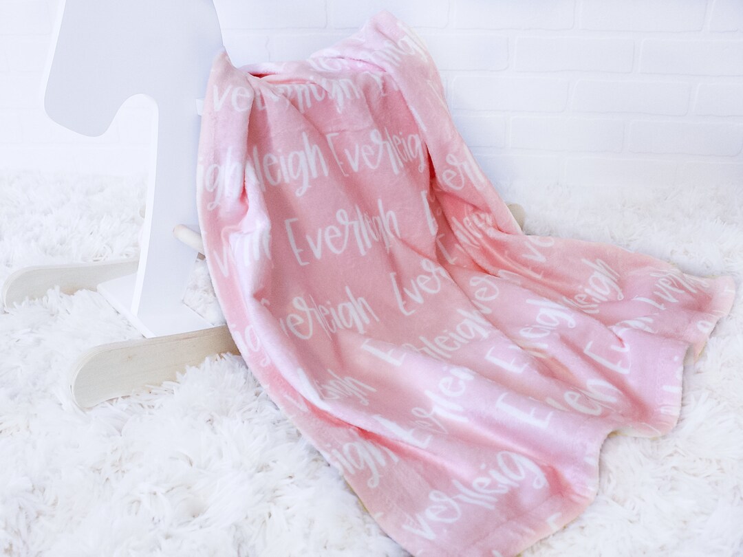 Custom Baby Blanket Personalized Baby Blanket Name Blanket Etsy