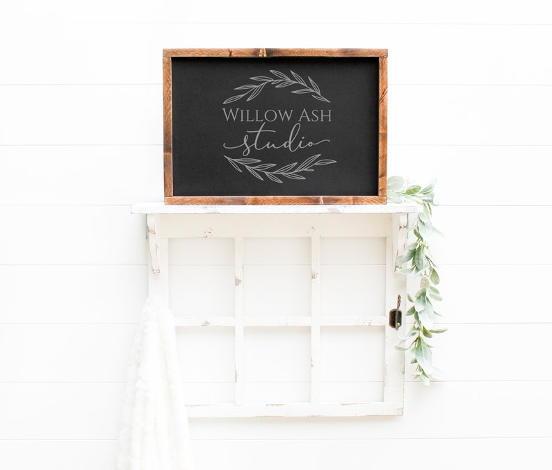 Download Wood Sign Mockup 12x18 Mockup Farmhouse Mockup Wood Frame | Etsy