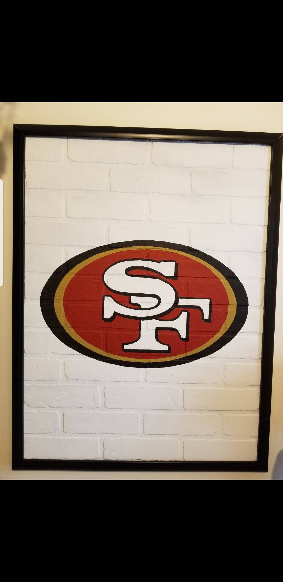 San Francisco 49ers Brick Wall Art Etsy UK