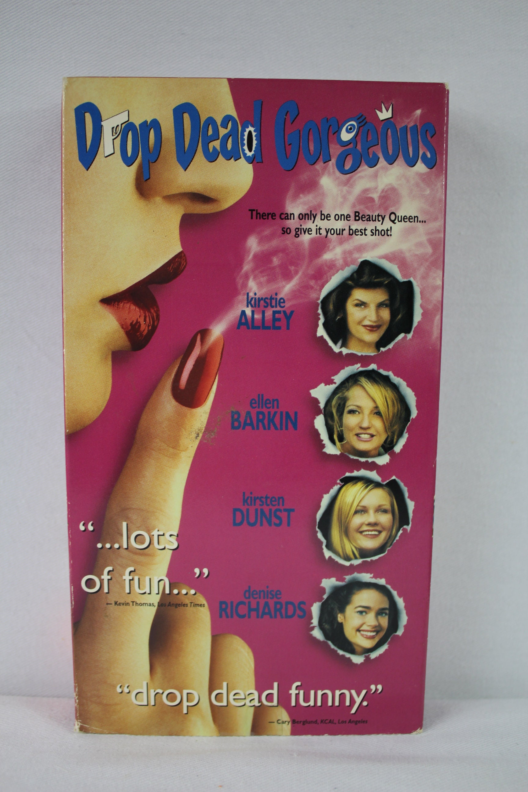 DROP DEAD GORGEOUS, Kristie Alley, Ellen Barkin, Kirsten Dunst, Denise  Richards, Funny, Comedy, 1h38m, 1999, Vhs, 14a, Alliance -  Australia
