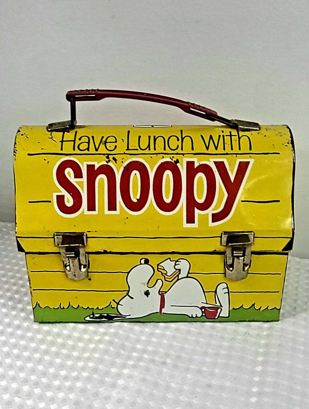 Snoopy Lunch Pail Have A Lunch With Snoopy Vintage Etsy