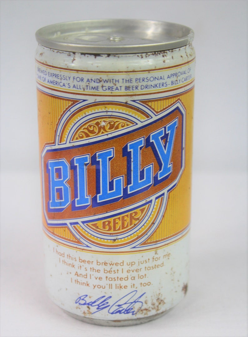 Billy Beer Can Opened Empty Vintage Collection Collectible Etsy
