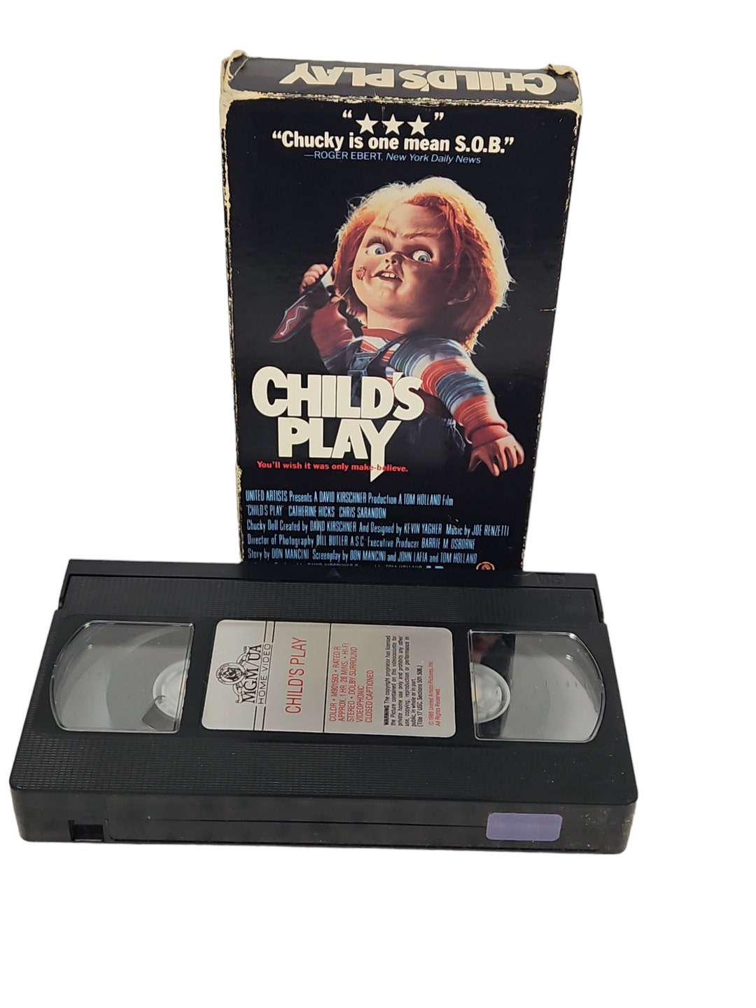Child's Play Vhs Video Chucky Movie 1988vintage Movie Etsy UK