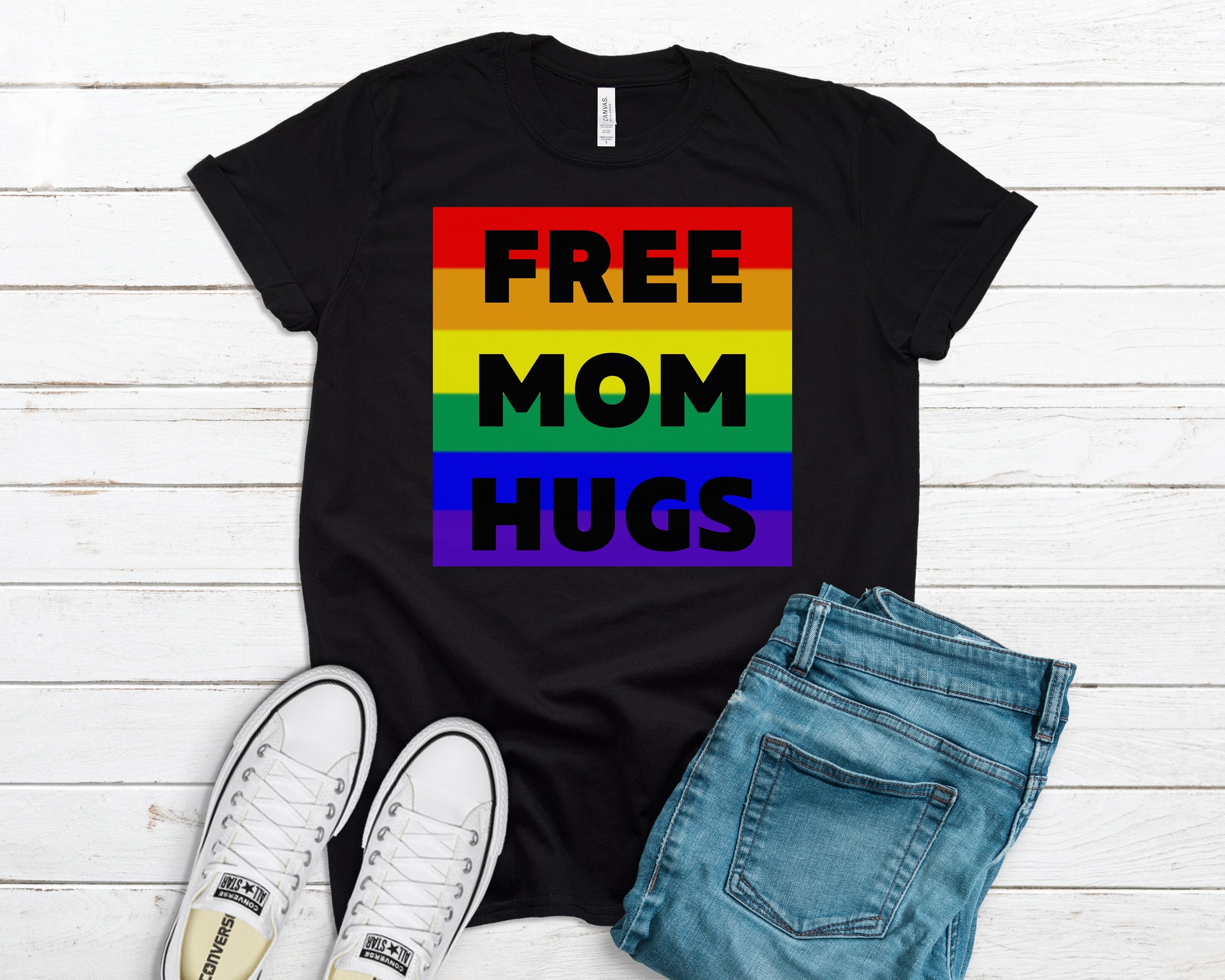 Free Mom Hugs Shirt Gay Pride Shirt 