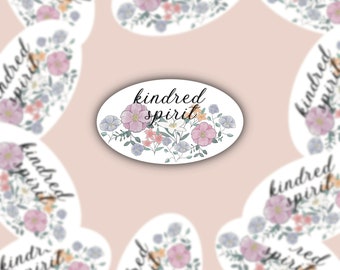 Kindred Spirit Sticker, Anne with an E Stickers, Anne of Green Gables Stickers, Best Friend Sticker, Flower Stickers, True Friends Sticker