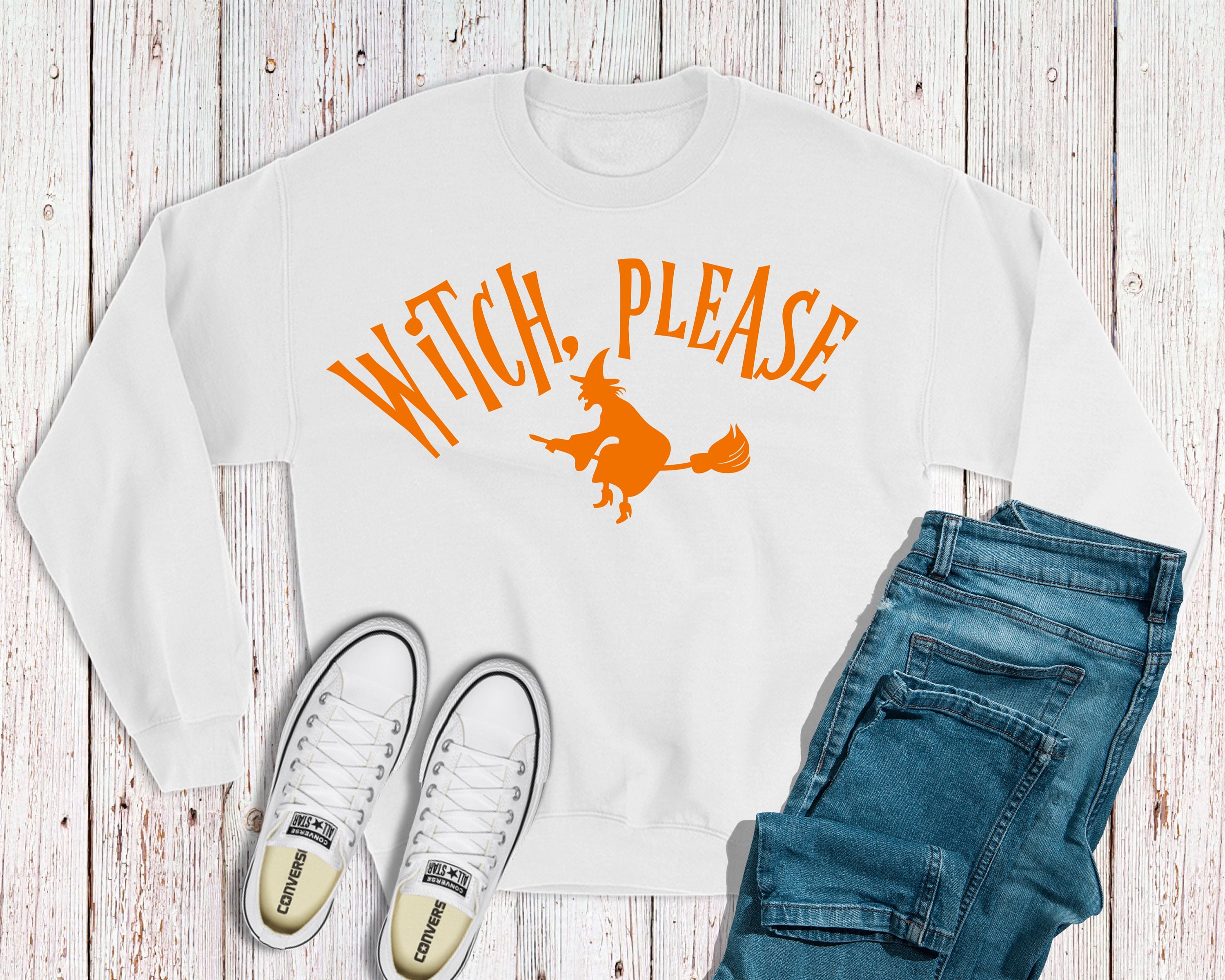 Funny Witch Sweatshirt Salem Witch Witch Please Halloween Etsy