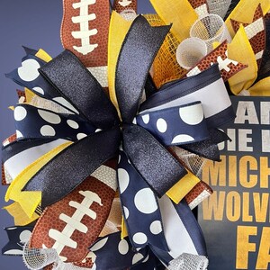 Michigan Wolverine Wreath - Etsy