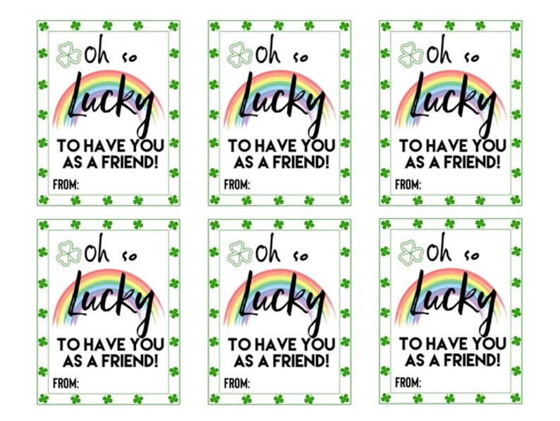 St. Patrick's Day Printable/ St. Patrick's Day Card/ - Etsy