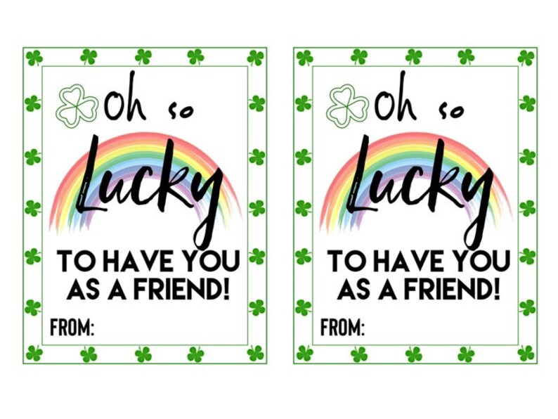 St. Patrick's Day Printable/ St. Patrick's Day Card/ - Etsy