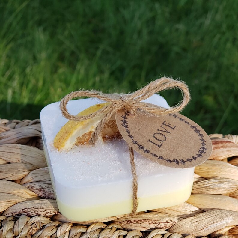 Lemon bridal shower soap favors Pink lemonade soaps Etsy