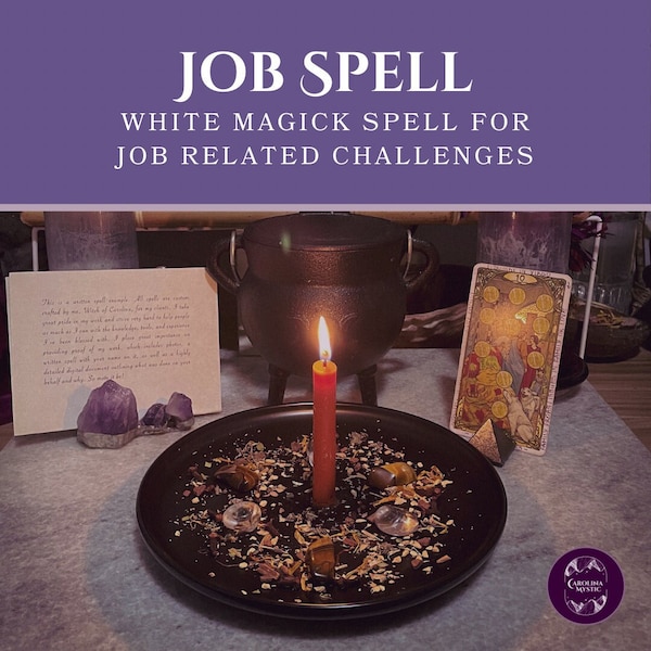 Job / Employment White Magick Spell -- Get a new job, do well in interviews, improve performance, etc. Rush delivery available.