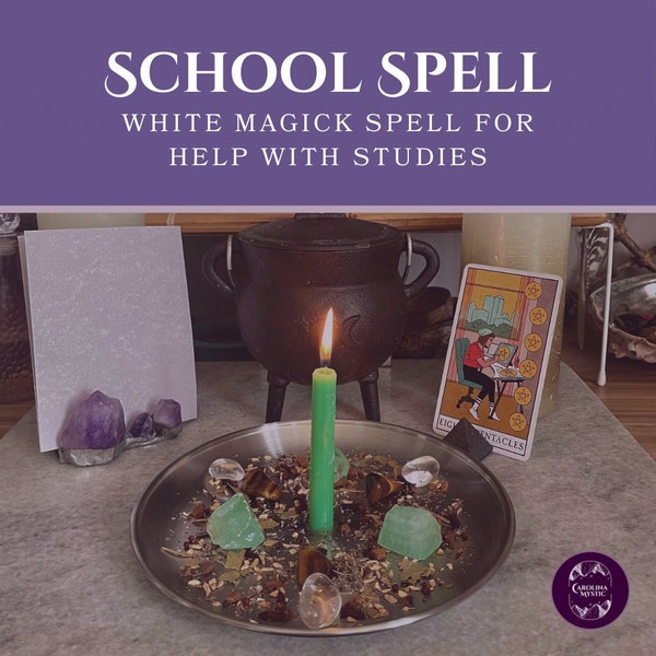 School / College White Magick Spell -- Improve grades and study habits, better focus, reduce stress, etc. Rush delivery available.