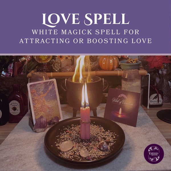 Love White Magick Spell -- Attract love, boost desire and romance, repair a relationship, etc. Rush delivery available.