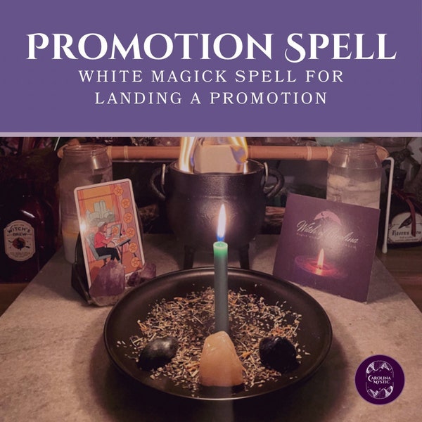 Promotion White Magick Spell -- Secure a promotion. Open paths to professional growth and expansion. Rush delivery available.