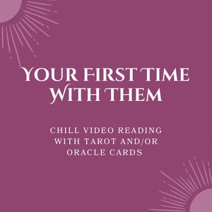 First Time Video Tarot Reading | What your first intimate experience will be like with your person | Same day delivery available.