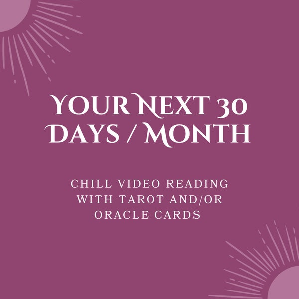 Next Month Reading -- What will happen over the next 30 days? What to look out for and expect. 8 tarot card psychic video reading.