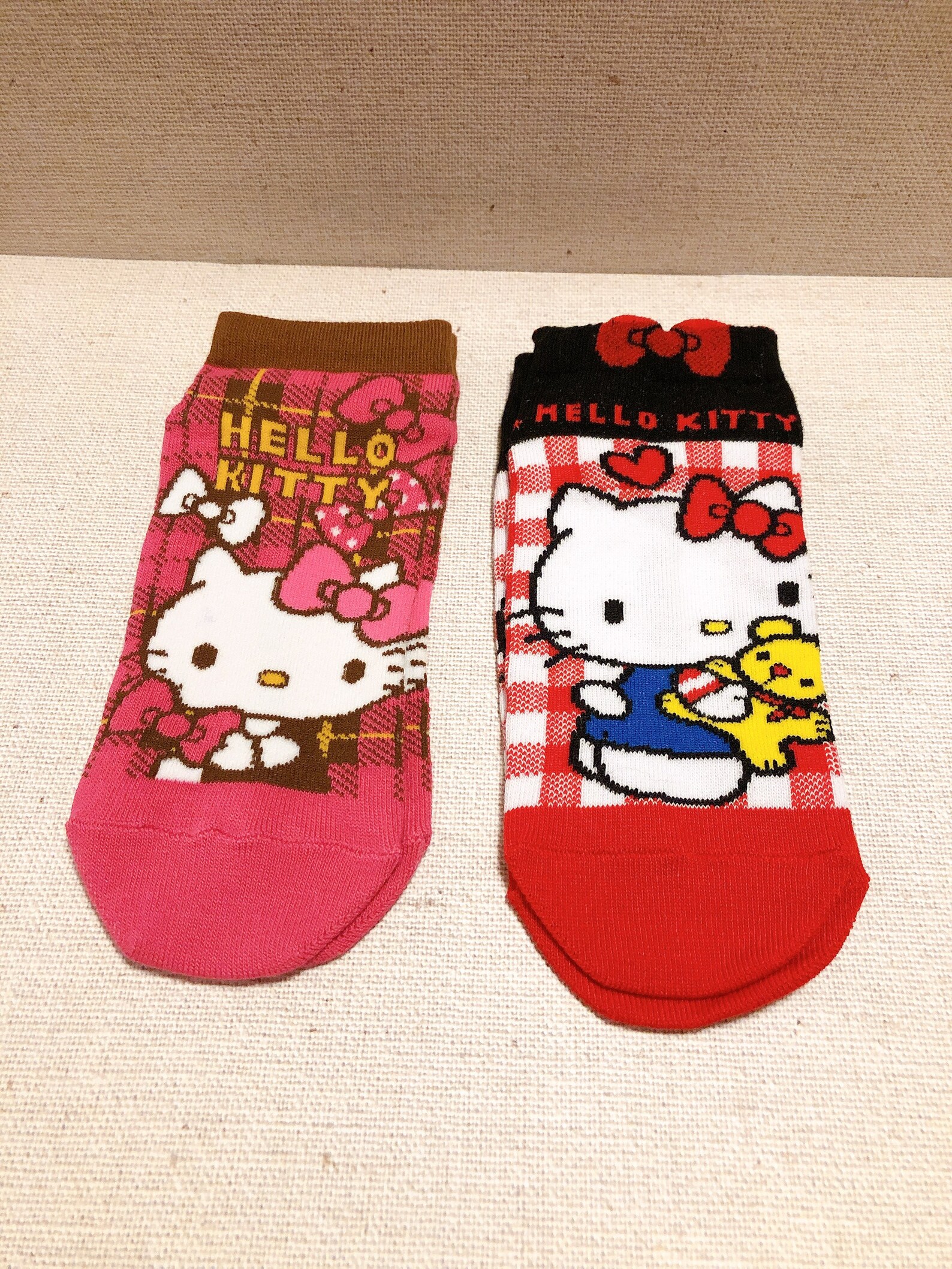 Hello kitty socks 4pairs sanrio socks kawaii japan Etsy