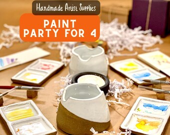 Busy Hands Studio 7-Pan Ceramic Artist Paint Palette - Paint Supplies -  Antiquaria