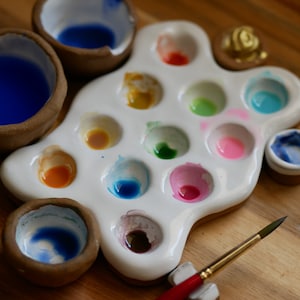 Paleta de pintura de cerámica SPLAT para artistas - Materiales de arte hechos a mano
