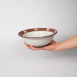 Ginkgo Soup Bowl, handmade ceramic bowls, nature inspired design, unique gift idea, perfect dinnerware set image 3