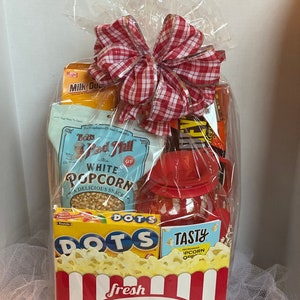 Family Movie Night Gift Basket /Gift Basket / Popcorn Gift Basket