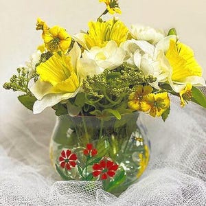 Floral Arrangement/Flower Arrangement /Silk Flower Arrangement/ Spring Floral Arrangement