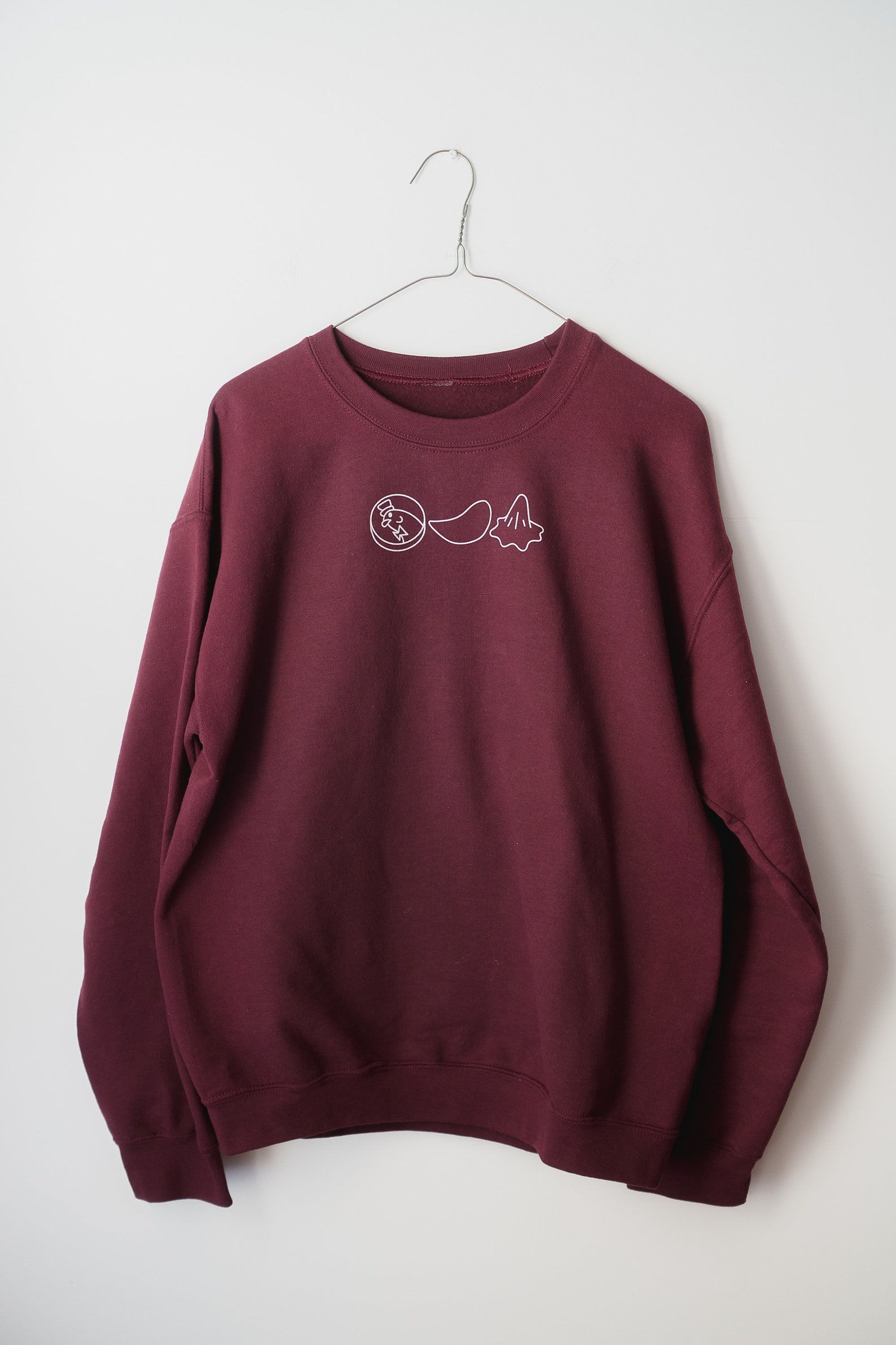 Penny Chip Used Napkin Unisex Crewneck Sweater Cute Meme Etsy