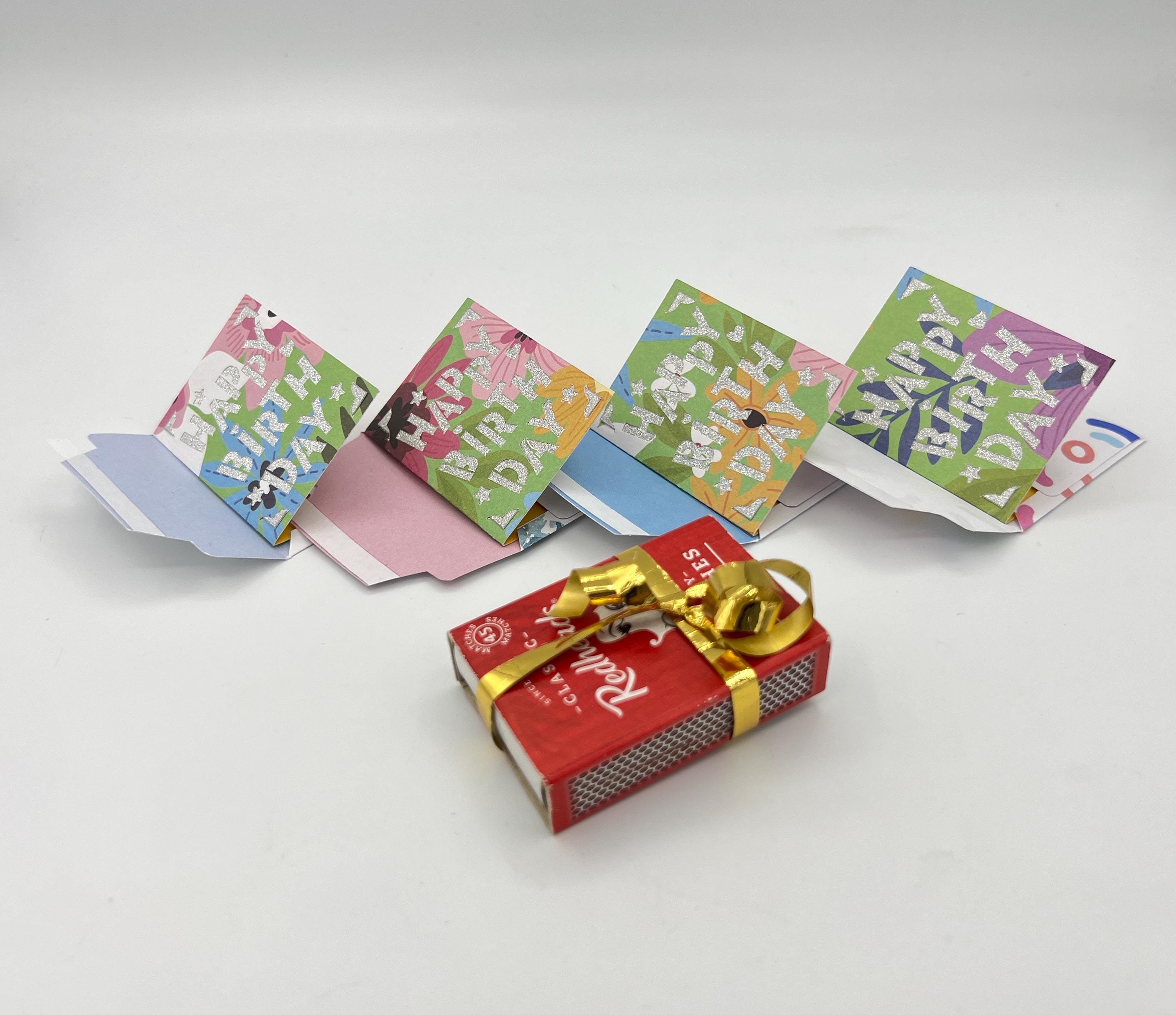 Handmade Miniature Birthday Card With Envelope (2x1.5 Inch) - Etsy