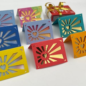 Miniature / tiny birthday card and envelope 5cm (2inch) x 3.7cm(1.5inch)