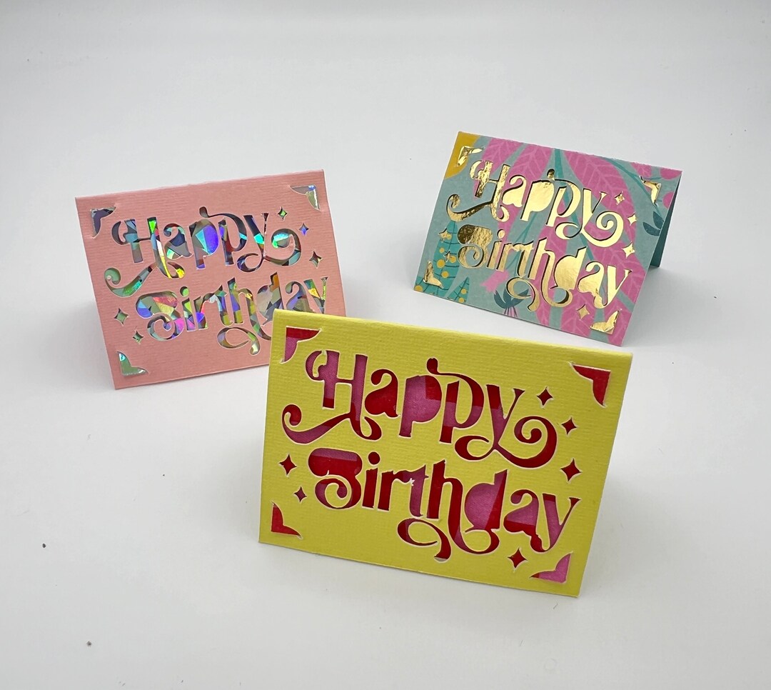 Handmade Miniature Birthday Card With Mini Envelope (2x1.5 Inch) - Etsy