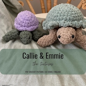 Callie & Emmie the Tortoises - Digital PDF Crochet Pattern