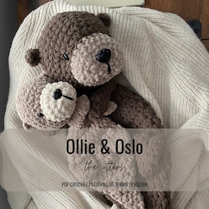 Ollie & Oslo the Otters - Digital PDF Crochet Pattern