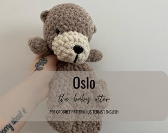 Oslo the Baby Otter - PDF Crochet Pattern