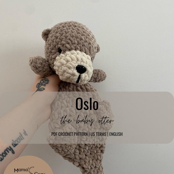 Oslo the Baby Otter - PDF Crochet Pattern