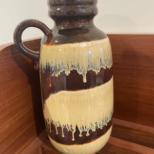 Vintage MCM Fat Lava Vase Scheurich West Germany stamped 413-26