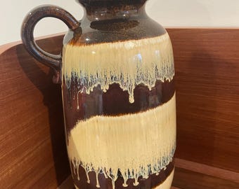 Vintage West German Scheurich 231-15 Fat Lava Vase Mid Century