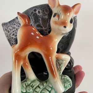 Retro kitsch droppglasyr bambi-planter