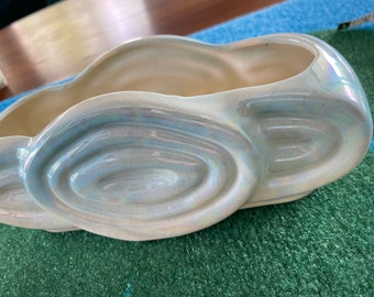 Blue retro lustre ware lustreware planter