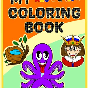 ABC’s Coloring Book - Coloring Pages For Kids 3+