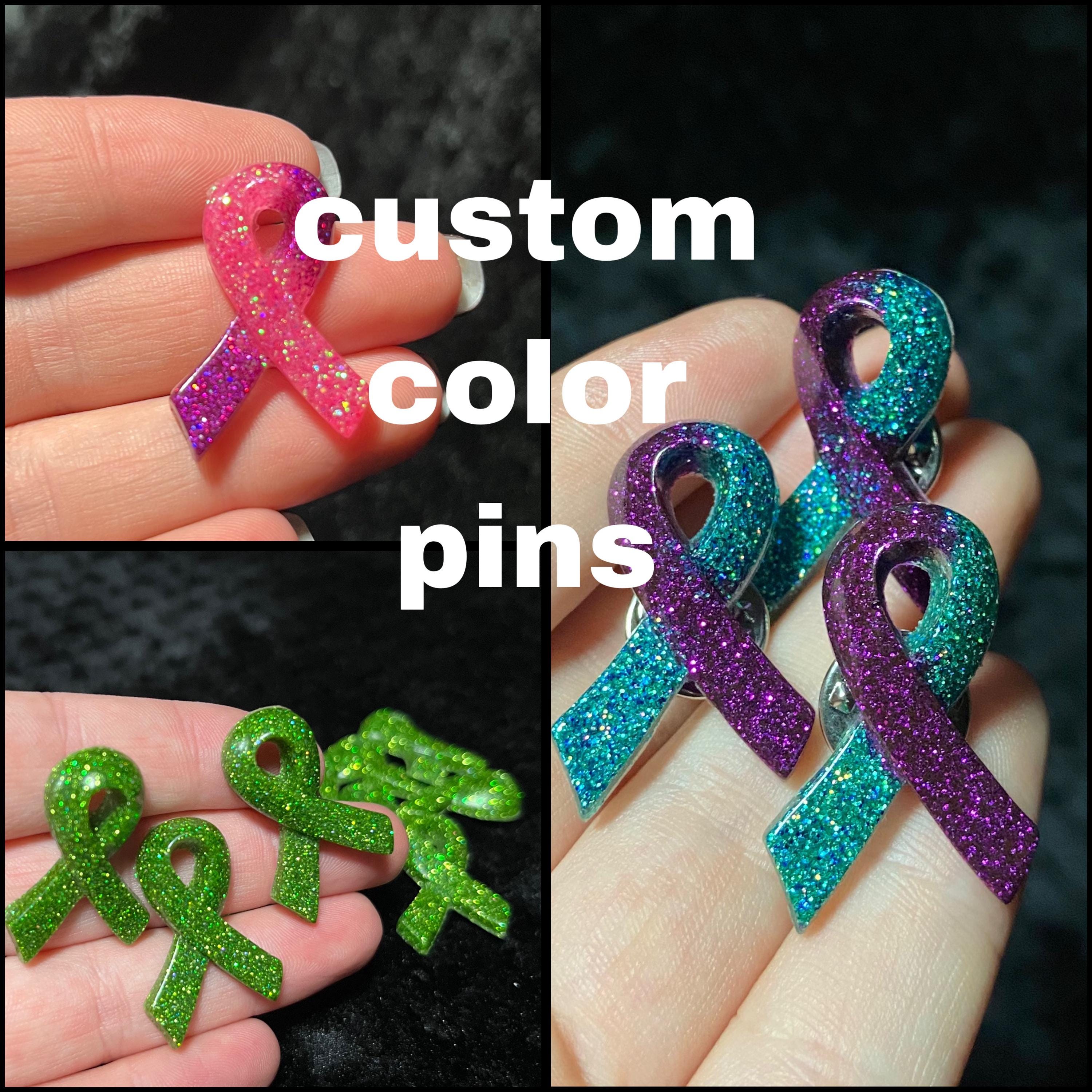 Custom Color Ribbon Pins - Etsy