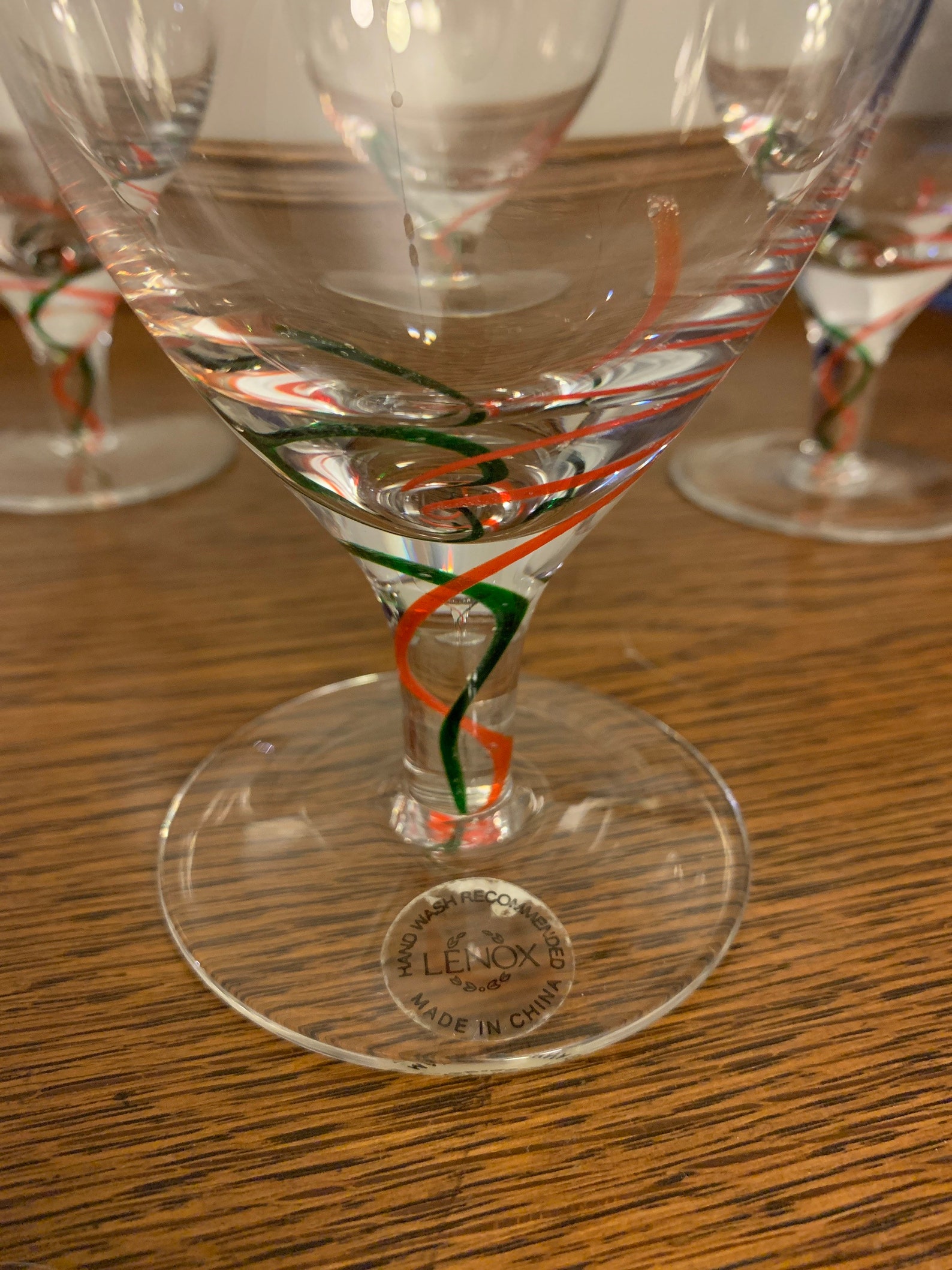 Set of four Lenox drinking glasses wine water beer 16 ounce Etsy