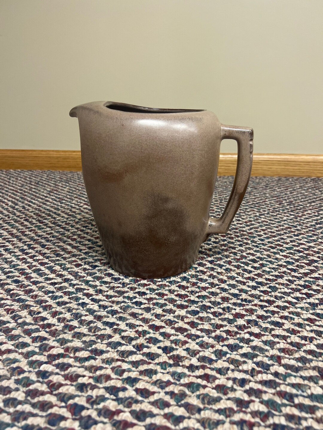 Frankoma Pottery Mid Century Plainsman Brown Pitcher 5D Large Etsy