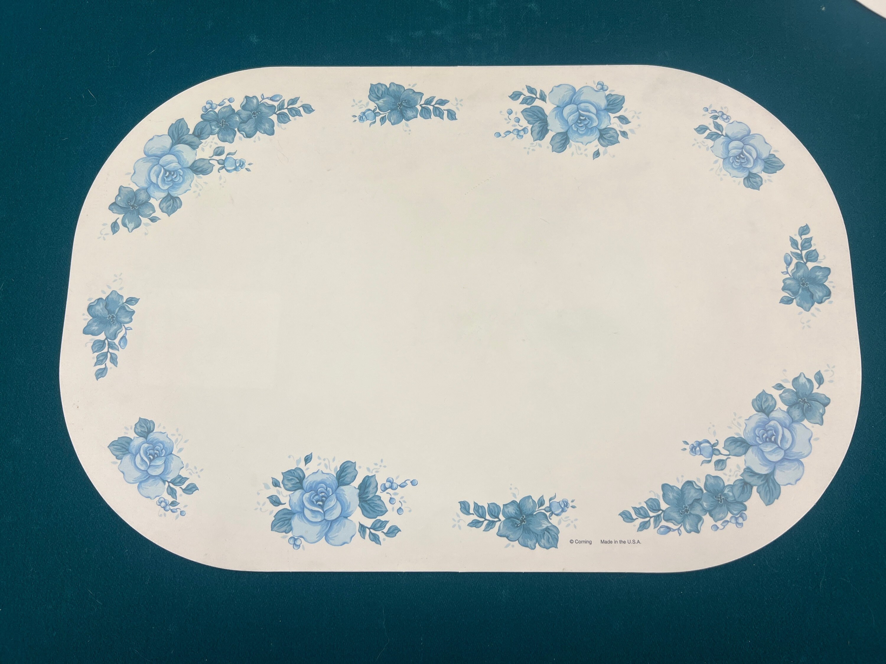 Corelle Coordinates Vinyl Placemats Reversible Set of Four 4 Etsy