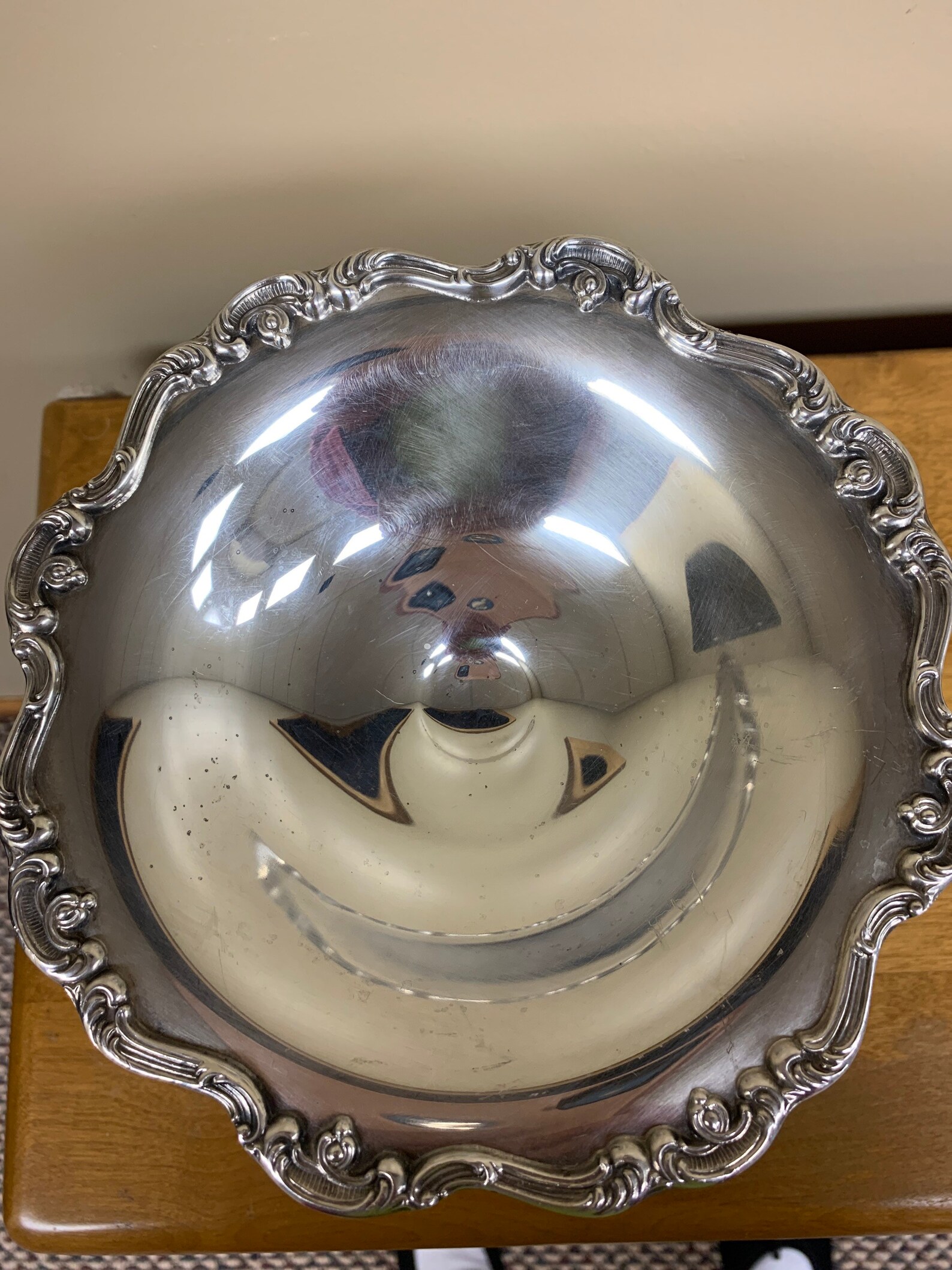 Vintage Newport by Gorham silverplate footed pedestal candy Etsy